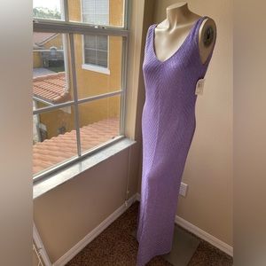 Carmen Marc valvo lavender long formal dress